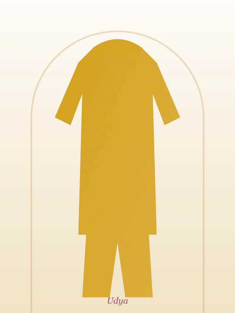 Mustard Gota Patti Punjabi Suit Set