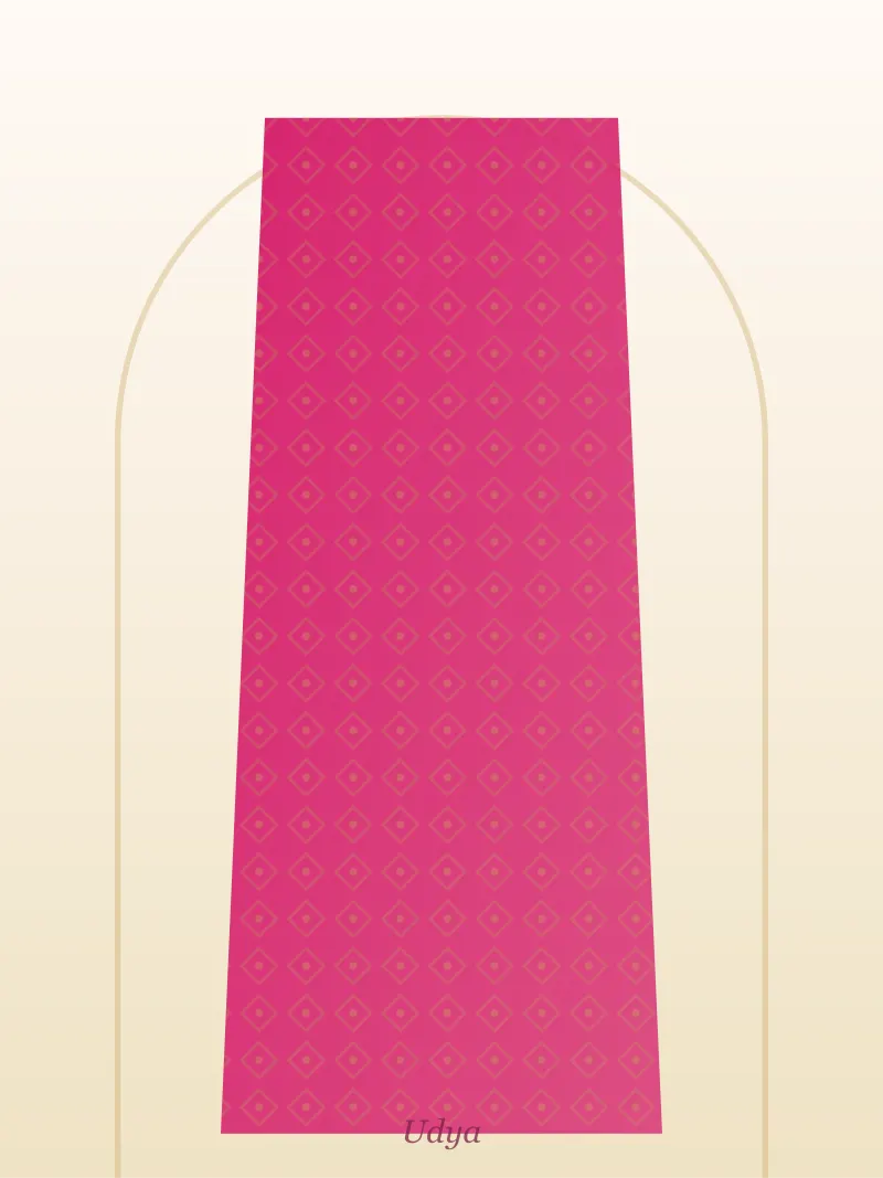 Rani Pink Unstitched Phulkari Suit Fabric