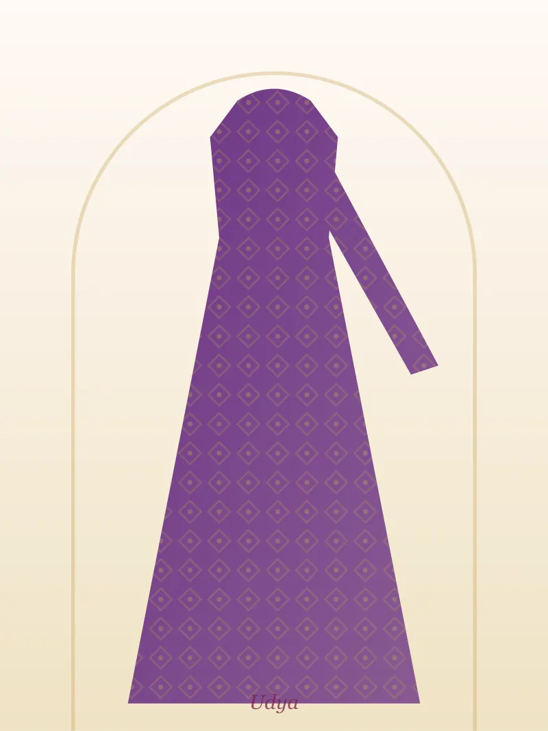 Purple Ready-to-Wear Party Saree