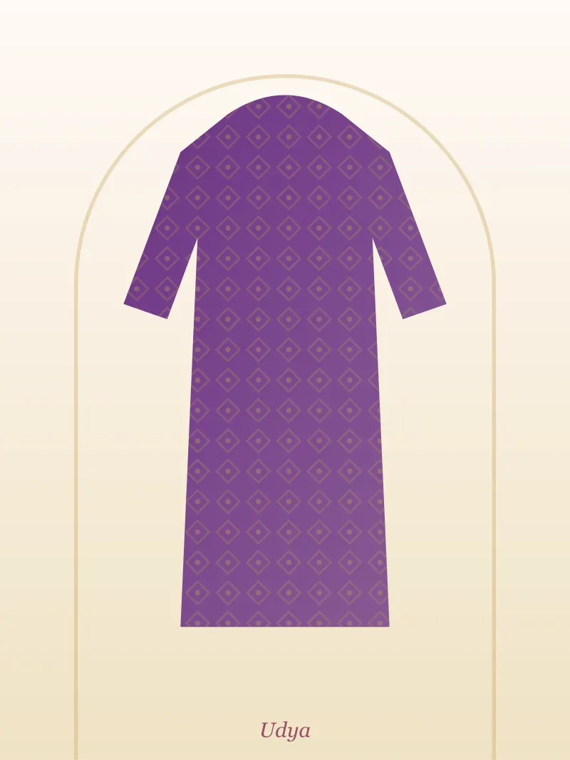 Purple A-Line Kurti