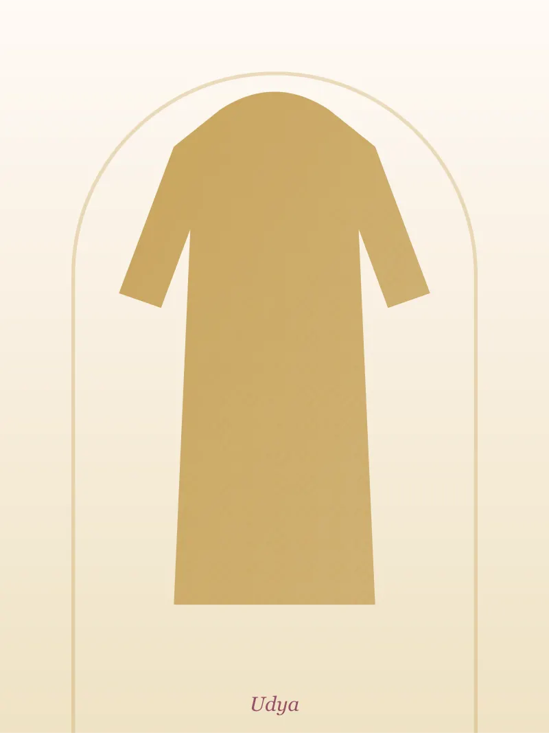 Gold Printed Kurti