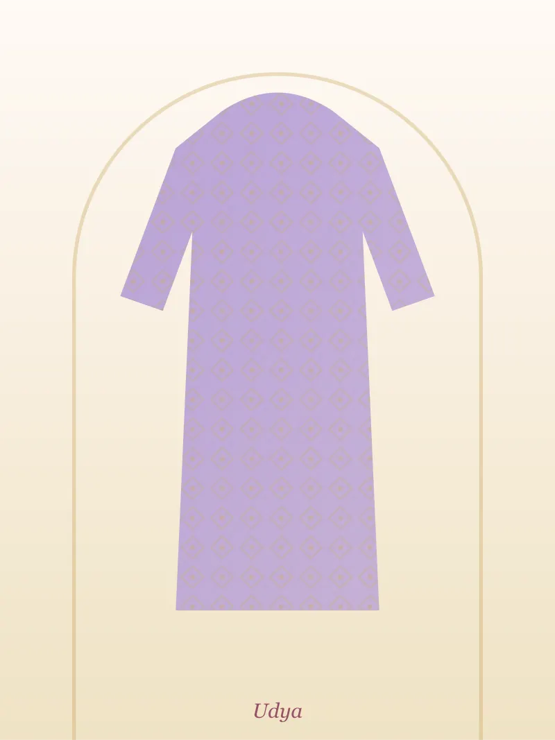 Lavender Kurta Set with Dupatta