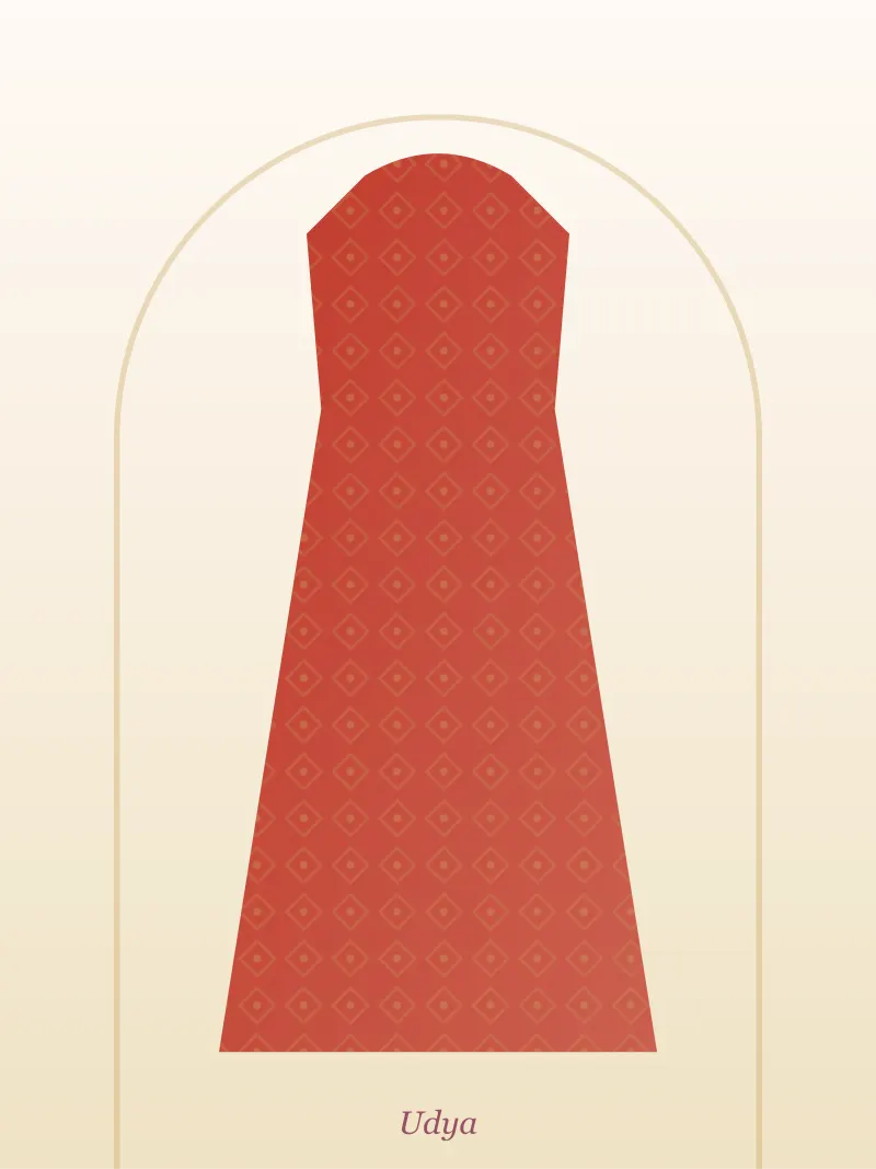 Red Ethnic Fusion Dress