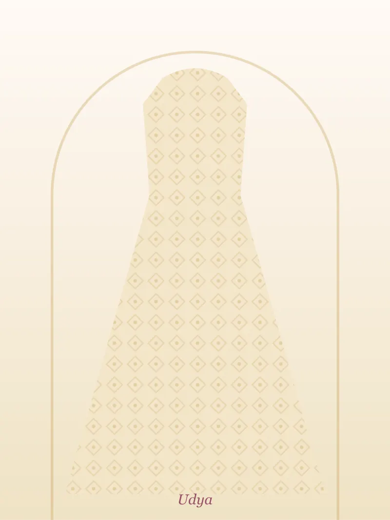 Cream Indo-Western Gown