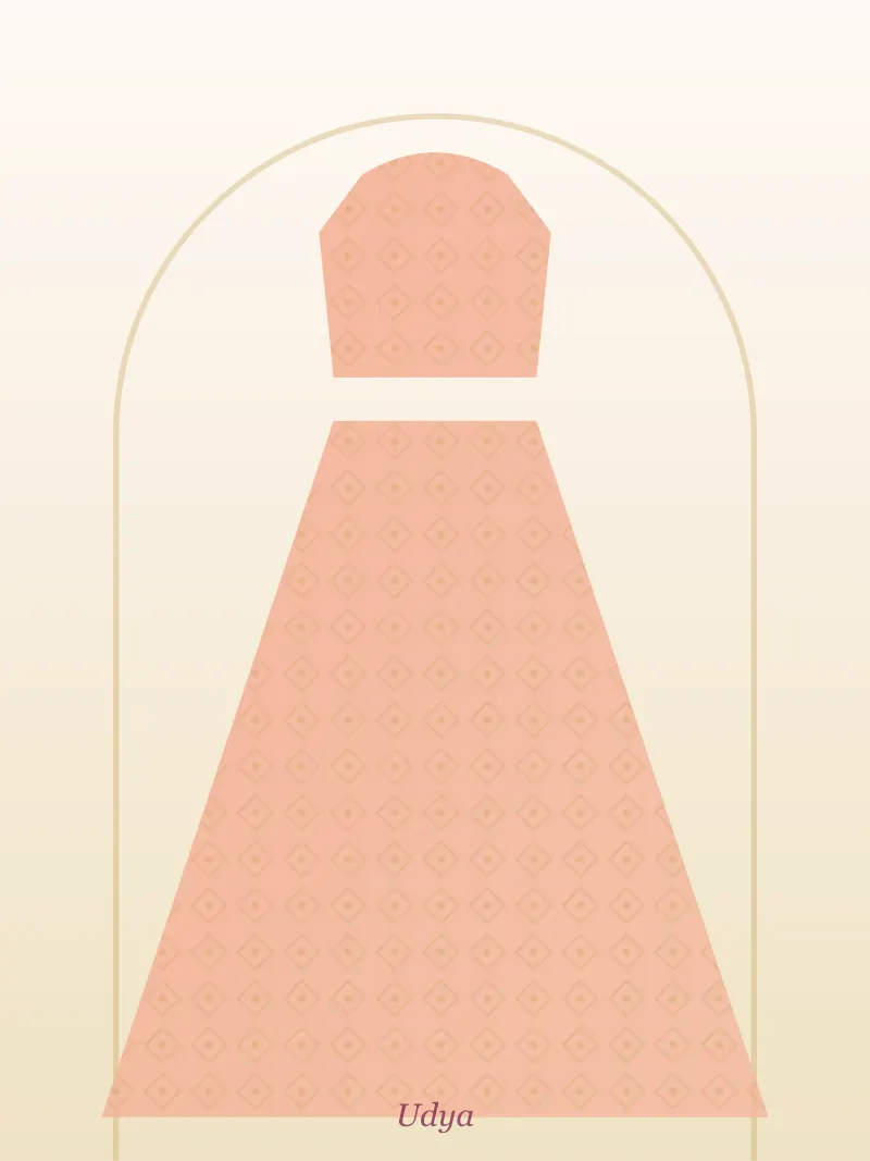 Peach Bridal Lehenga Choli