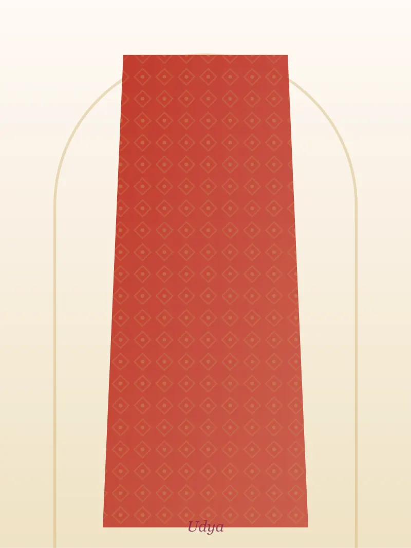 Red Hand Embroidered Phulkari Dupatta